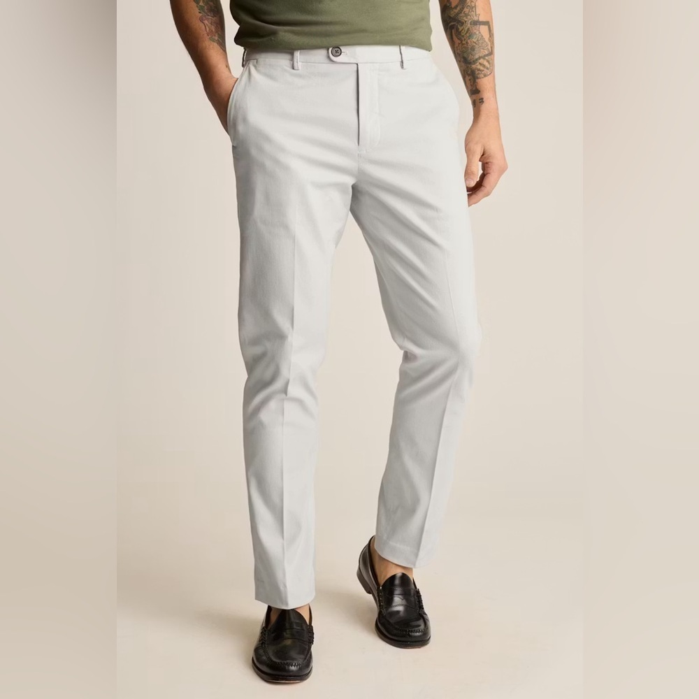 Bonobos Slim Fit Primo Chino in Oyster Grey - Picture 5 of 7